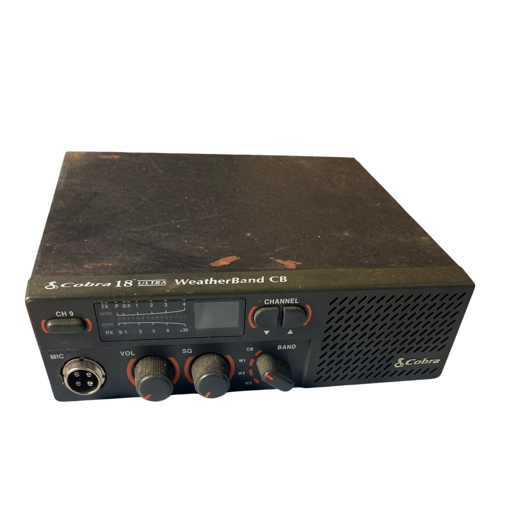 Cobra 18 Ultra WeatherBand CB Radio Mobile 40 Channel 2-Way Radio untested